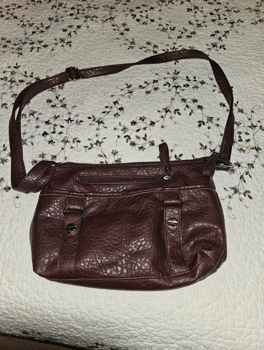 Women's Crossbody Shoulder Bag in Deep Brown